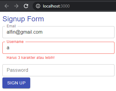Formik + Yup + Material UI