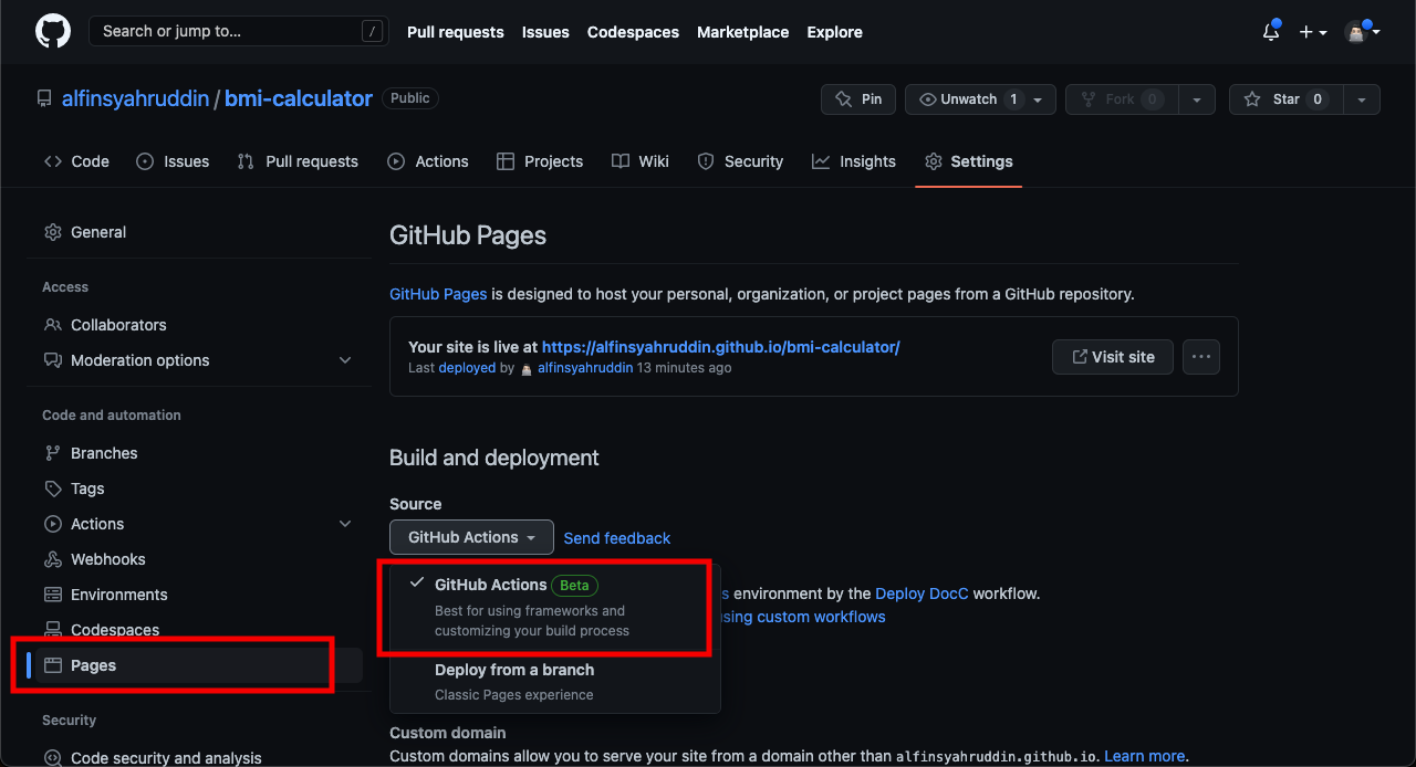 Github Actions