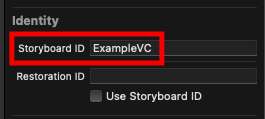 Storyboard ID