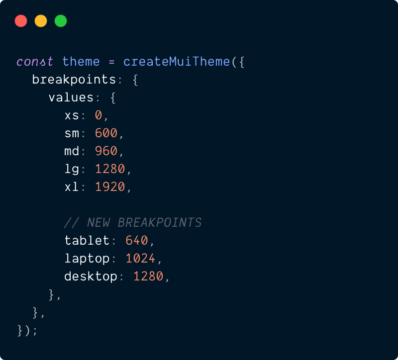 Custom Breakpoints