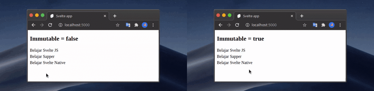 Mutable vs Immutable